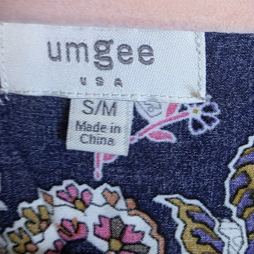 Umgee Multicolor Paisley Kimono Fringe Sz Small Medium - Picture 3 of 8